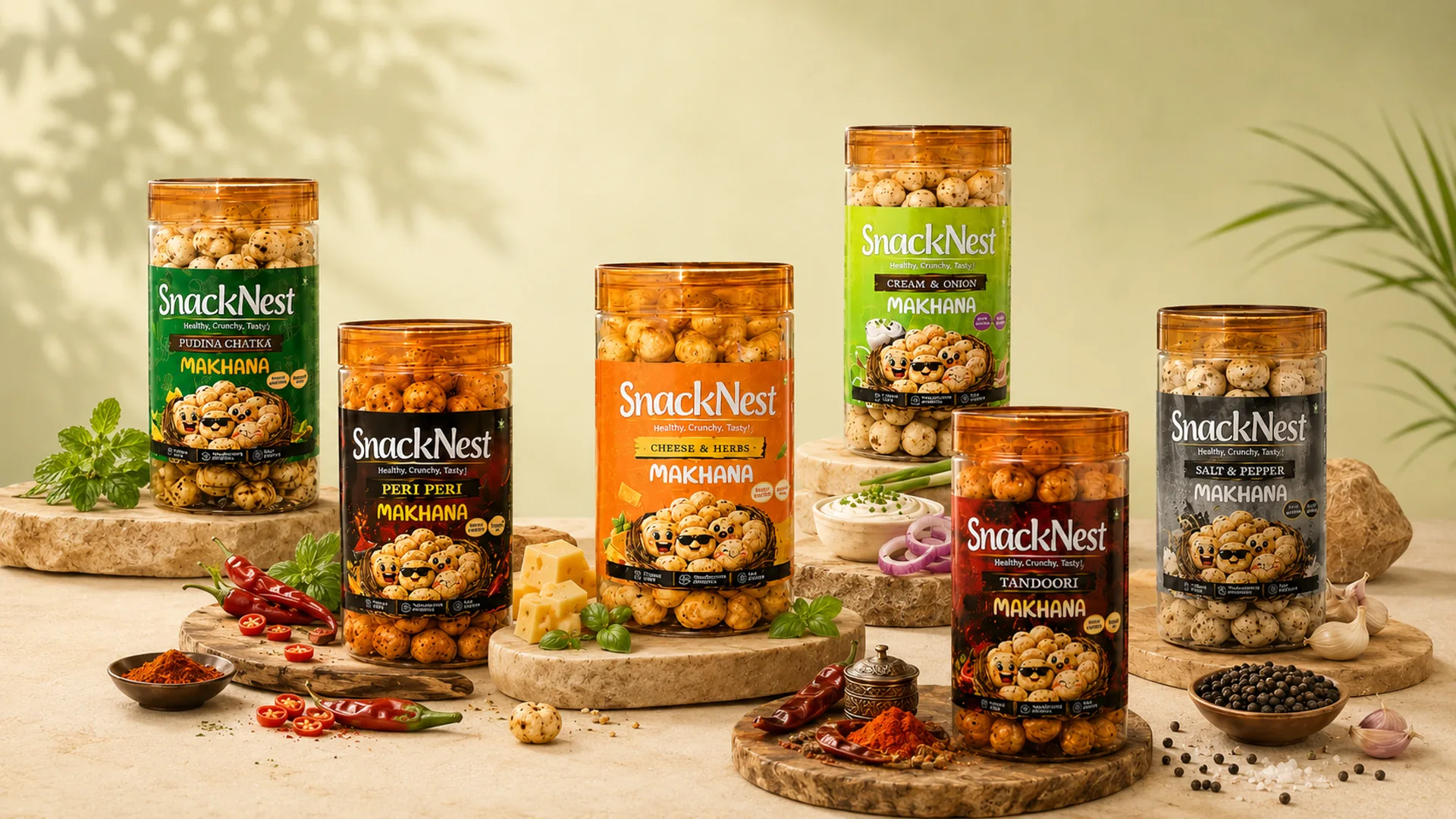 SnackNest Makhana range
